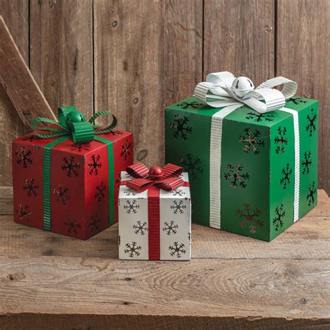 metal christmas present boxes|christmas boxes on clearance.